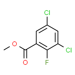 Methyl 3,5-dichloro-2-fluorobenzoate结构式