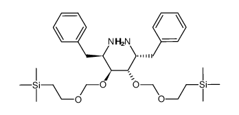 (2R,3S,4S,5R)-1,6-diphenyl-3,4-bis((2-(trimethylsilyl)ethoxy)methoxy)hexane-2,5-diamine Structure