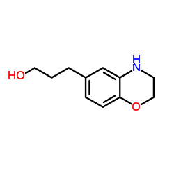 3-(3,4-Dihydro-2H-1,4-benzoxazin-6-yl)-1-propanol结构式