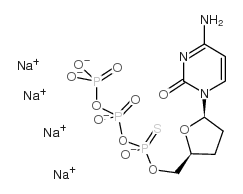 2',3'-dideoxycytidine-5'-o-(1-thiotriphosphate) sodium salt structure