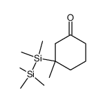 3-methyl-3-(1,1,2,2,2-pentamethyldisilanyl)cyclohexan-1-one结构式