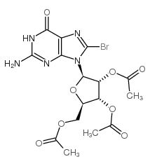 Guanosine, 8-bromo-,2',3',5'-triacetate Structure