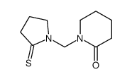 2-Piperidinone,1-[(2-thioxo-1-pyrrolidinyl)methyl]- picture