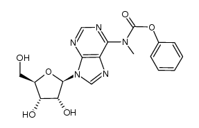 N6-methyl-N6-(phenyloxycarbonyl)adenosine Structure