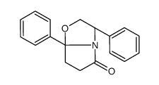 (3S-顺式)-(+)-四氢-3,7a-二苯基吡咯并[2,1-b]噁唑-5(6h)-酮结构式