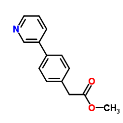 METHYL 2-(4-(PYRIDIN-3-YL)PHENYL) ACETATE结构式
