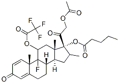 9-Fluoro-11,17,21-trihydroxy-16-methylpregna-1,4-diene-3,20-dione 21-acetate 11-trifluoroacetate 17-valerate picture