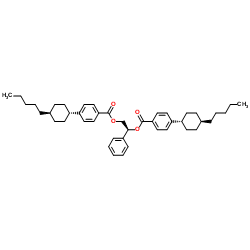 双4-(4'-戊基环己基苯甲酸)-(1S)-1-苯基-1, 2-乙二醇酯结构式