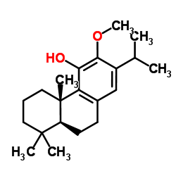 12-Methoxyabieta-8,11,13-trien-11-ol Structure