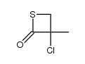 α-chloro-α-methyl-β-propiothiolactone Structure