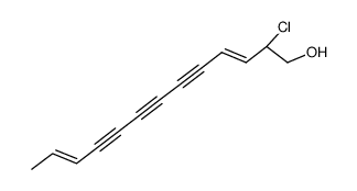 2-chloro-trideca-3t,11t-diene-5,7,9-triyn-1-ol Structure