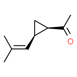 Ethanone, 1-[2-(2-methyl-1-propenyl)cyclopropyl]-, cis- (9CI)结构式