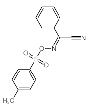 2-(4-methylphenyl)sulfonyloxyimino-2-phenyl-acetonitrile结构式