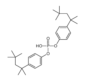 bis[4-(2,4,4-trimethylpentan-2-yl)phenyl] hydrogen phosphate Structure