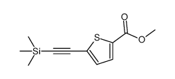 5-trimethylsilanylethynylthiophene-2-carboxylic acid methyl ester结构式