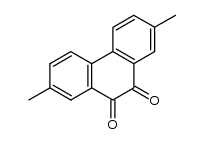 2,7-dimethyl-9,10-phenanthraquinone Structure