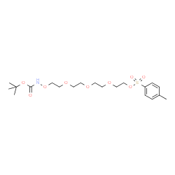Boc-Aminooxy-PEG4-Tos structure