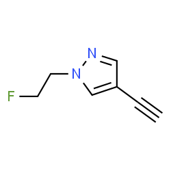 4-乙炔基-1-(2-氟乙基)-1H-吡唑结构式
