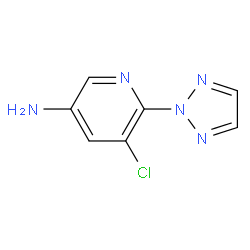 5-氯-6-(2H-1,2,3-三氮唑-2-基)吡啶-3-胺结构式