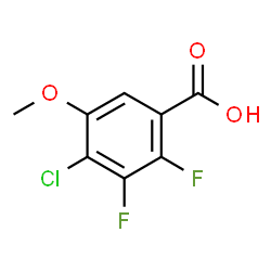 4-Chloro-2,3-difluoro-5-methoxybenzoic acid structure