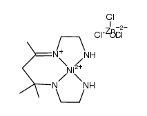 (4,6,6-trimethyl-3,7-diazanon-3-ene-1,9-diamine)nickel(II) tetrachlorozincate Structure