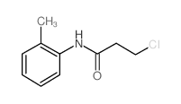 3-Chloro-N-(2-methylphenyl)propanamide结构式