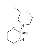 N,N-bis(2-chloroethyl)-2-sulfanylidene-1-oxa-3-aza-2$l^C7H15Cl2N2OPS-phosphacyclohexan-2-amine Structure