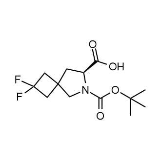 (S)-6-(叔丁氧基羰基)-2,2-二氟-6-氮杂螺环[3.4]辛烷-7-羧酸结构式