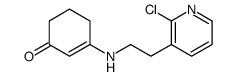 3-[2-(2-chloropyridin-3-yl)ethylamino]cyclohex-2-en-1-one结构式