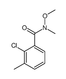2-chloro-N-methoxy-N,3-dimethylbenzamide结构式