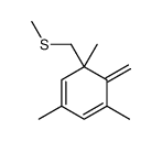 1,3,5-trimethyl-6-methylidene-5-(methylsulfanylmethyl)cyclohexa-1,3-diene Structure