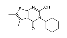 3-cyclohexyl-5,6-dimethyl-1H-thieno[2,3-d]pyrimidine-2,4-dione Structure