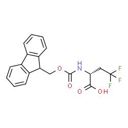 (R)-Fmoc-2-amino-4,4,4-trifluoro-butyric acid结构式