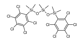 1,5-Bis-(pentachlorphenyl)-hexamethyltrisiloxan Structure