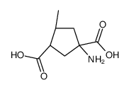 1,3-Cyclopentanedicarboxylicacid,1-amino-4-methyl-,(1S,3S,4R)-(9CI)结构式