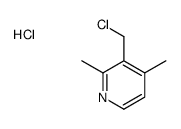 3-(chloromethyl)-2,4-dimethylpyridine,hydrochloride结构式