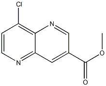 methyl 8-chloro-1,5-naphthyridine-3-carboxylate结构式