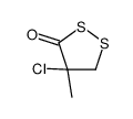 4-chloro-4-methyldithiolan-3-one Structure