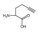 (R)-2-AMINOHEX-5-YNOIC ACID结构式