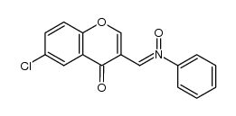 (Z)-N-((6-chloro-4-oxo-4H-chromen-3-yl)methylene)aniline oxide Structure