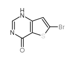 6-溴噻吩并[3,2-d]嘧啶-4(3H)-酮结构式