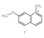 Quinolinium,7-methoxy-1-methyl-, iodide (1:1)结构式