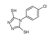 4-(4-chlorophenyl)-1,2,4-triazolidine-3,5-dithione结构式