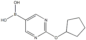 2-(Cyclopentoxy)pyrimidine-5-boronic acid结构式