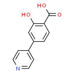 2-hydroxy-4-pyridin-4-ylbenzoic acid结构式