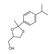 2-(4-Cumenyl)-2-methyl-1,3-oxathiolane-5-methanol结构式