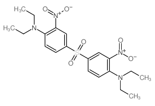 Benzenamine,4,4'-sulfonylbis[N,N-diethyl-2-nitro- structure