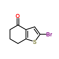 2-溴-6,7-二氢苯并[b]噻吩-4(5H)-酮结构式
