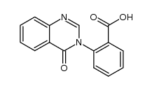 2-(4-oxo-4H-quinazolin-3-yl)benzoic acid结构式