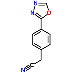 [4-(1,3,4-Oxadiazol-2-yl)phenyl]acetonitrile Structure